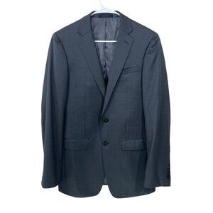 Calvin Klein Men's 38L Extreme‎ Slim Fit 100% Wool Blazer Gray 2 Button